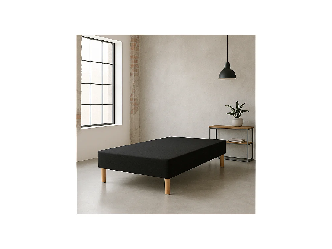 Sommier tapissier 90x190 Fabrication Française + Pieds offerts