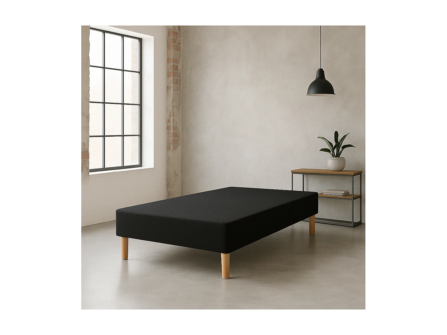Sommier tapissier 90x190 Fabrication Française + Pieds offerts