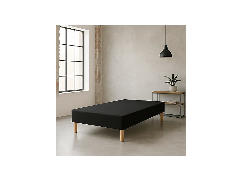 Sommier tapissier 90x190 Fabrication Française + Pieds offerts