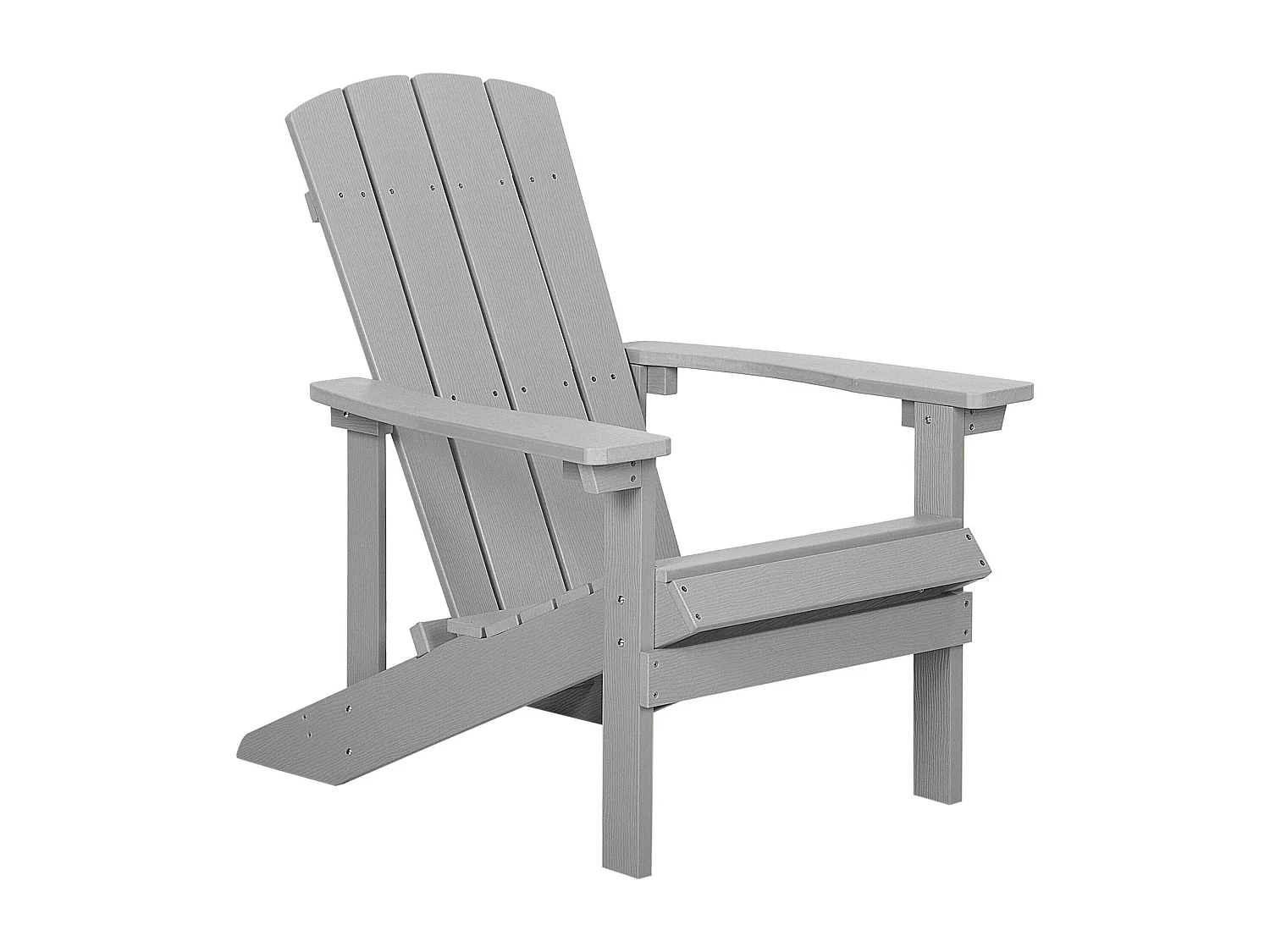 Tuinstoel ADIRONDACK met voetenbank Lichtgrijs