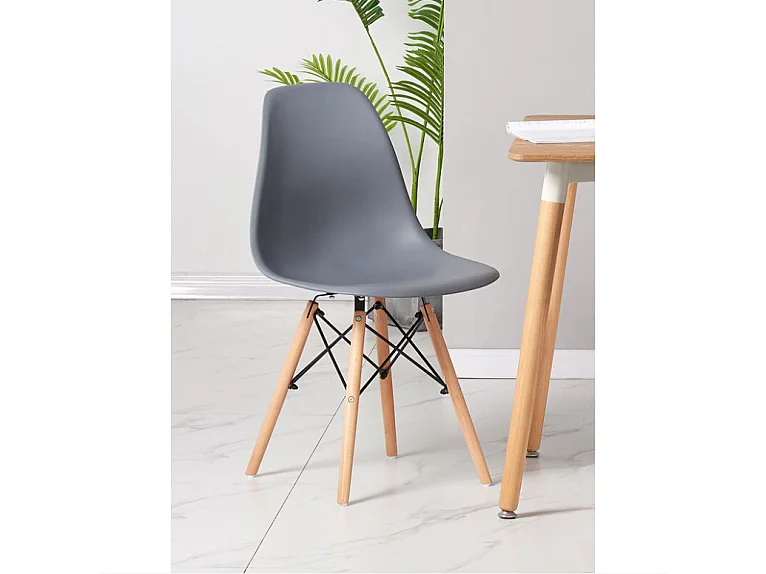 EIFFEL - Chaise Scandinave Style Eiffel  - Gris