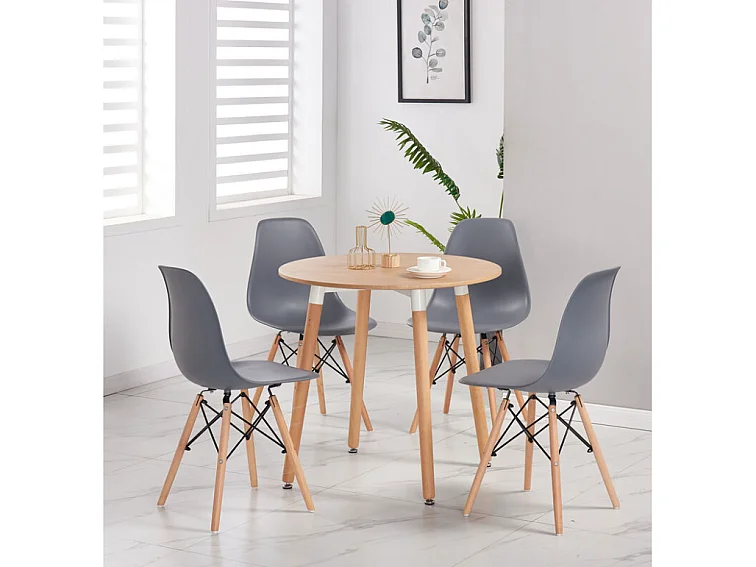 EIFFEL - Chaise Scandinave Style Eiffel  - Gris