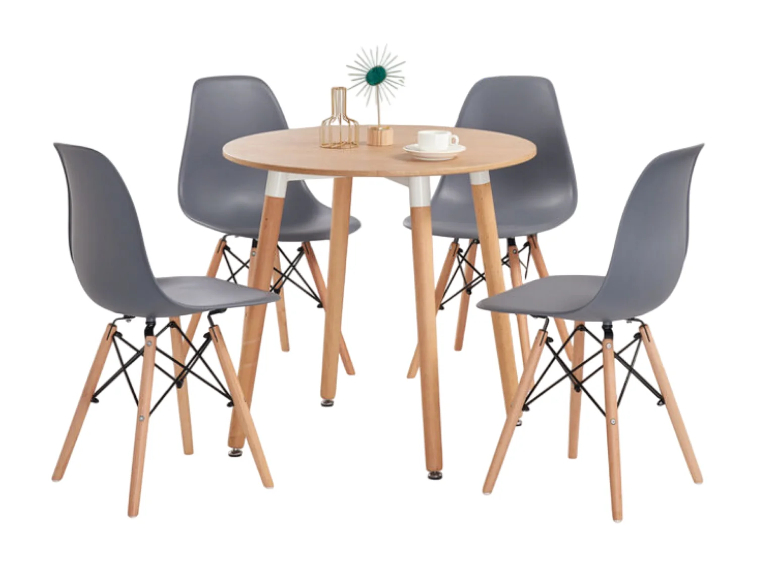 EIFFEL - Chaise Scandinave Style Eiffel  - Gris