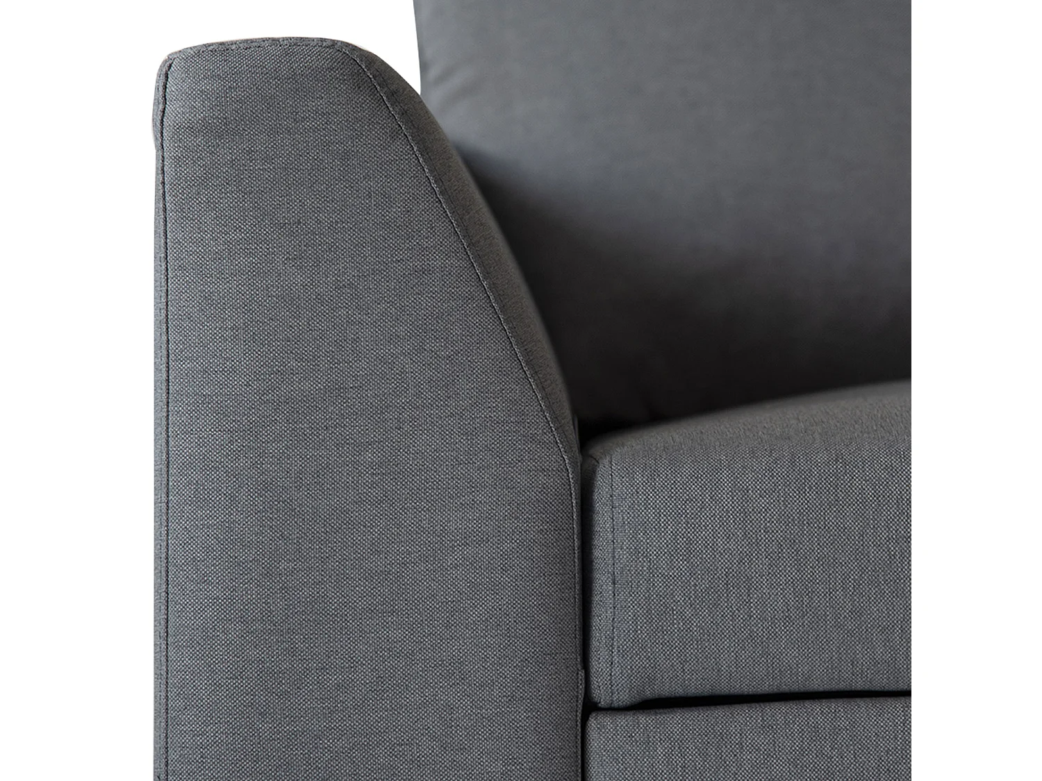 Divano letto angolare LOGAN 3 posti grigio
