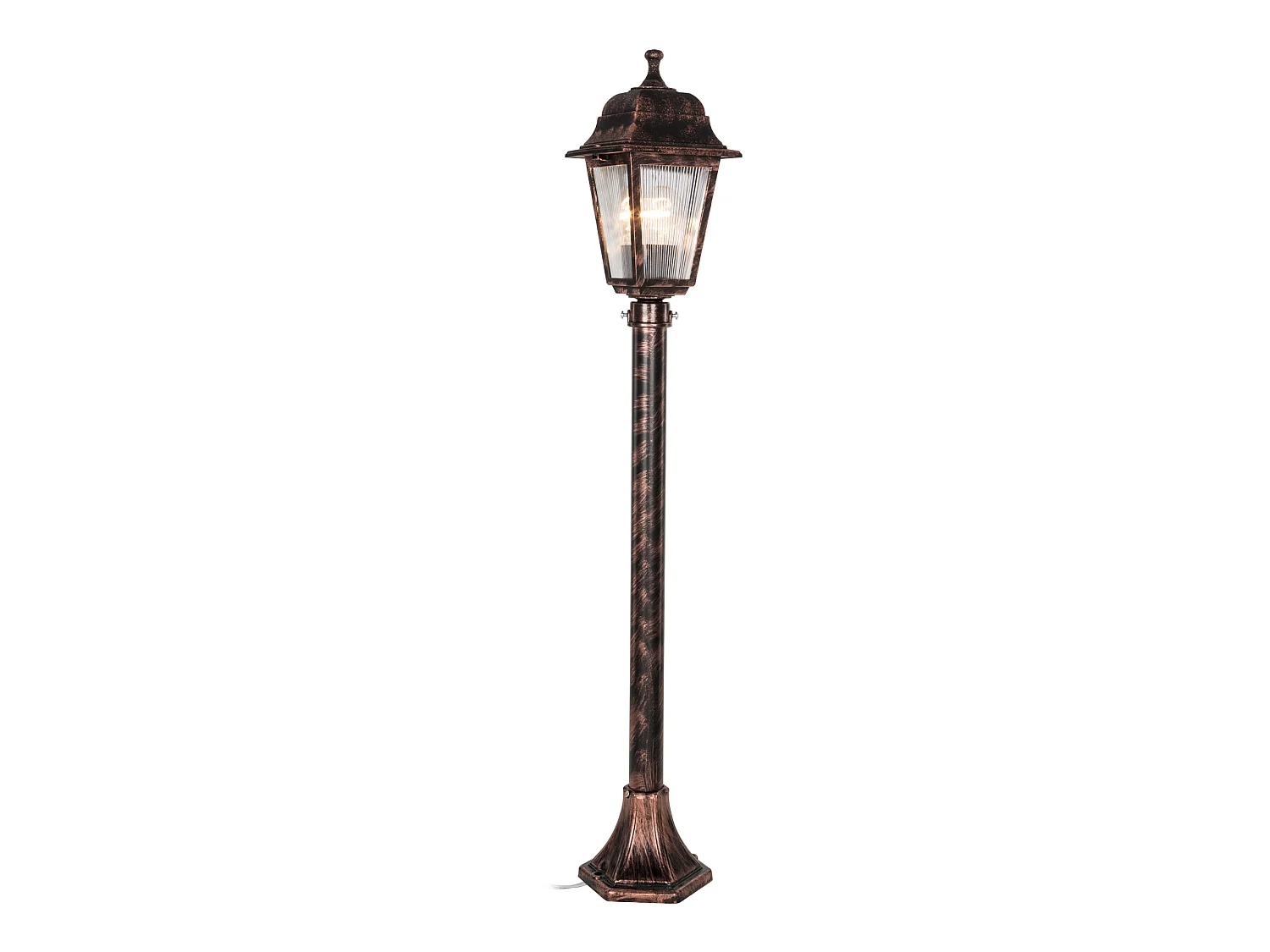 Lampadaire extérieur Keighley 100 cm E27 cuivre brossé [lux.pro]