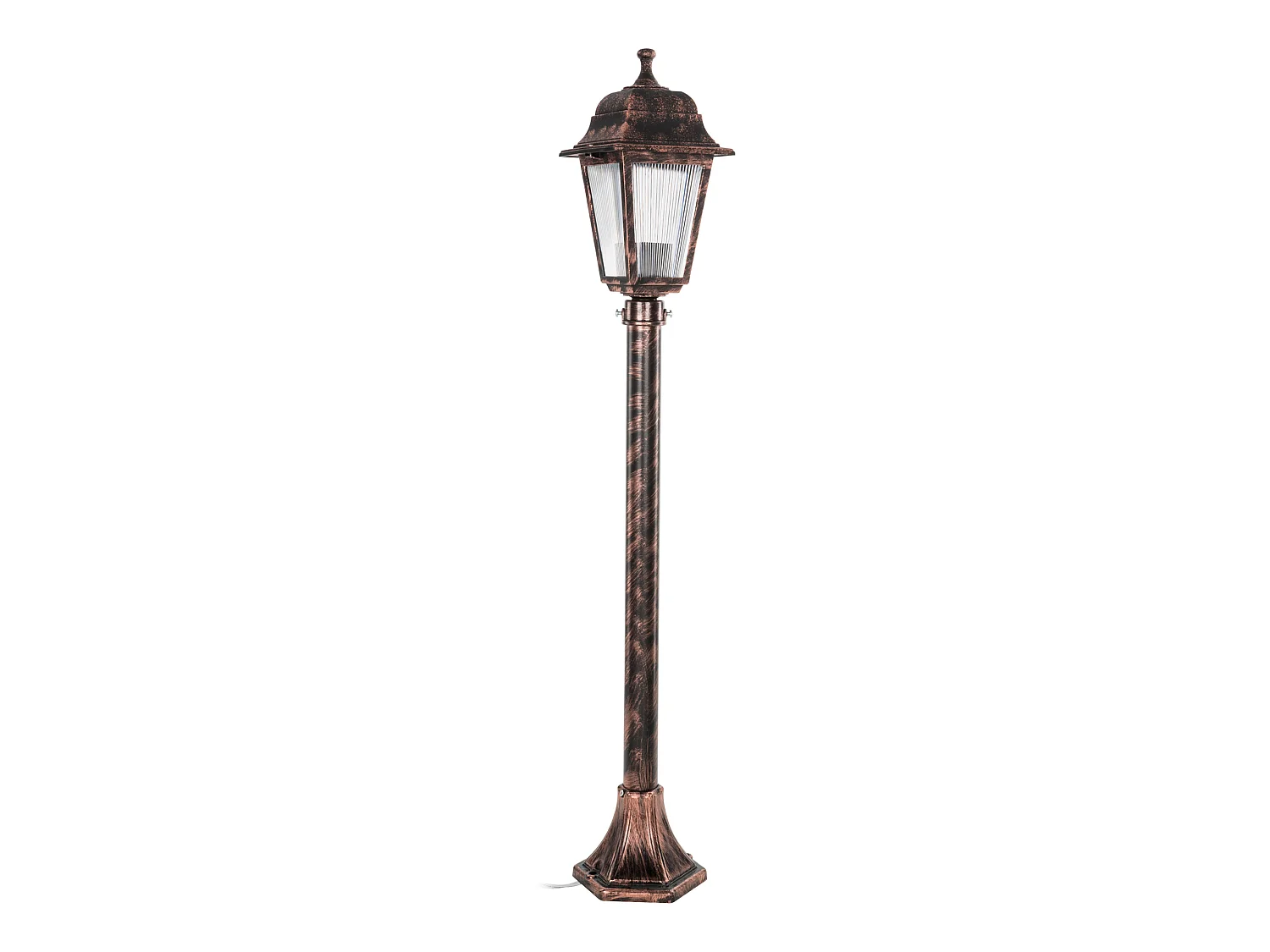 Lampadaire extérieur Keighley 100 cm E27 cuivre brossé [lux.pro]