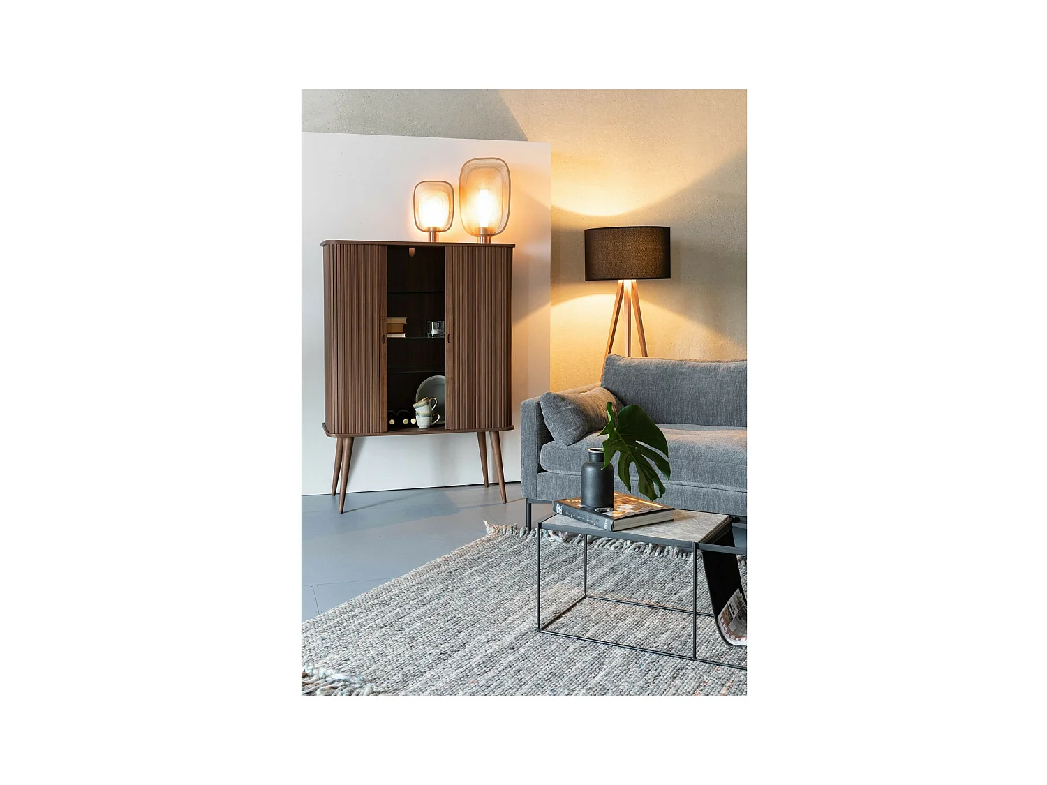 BARBIER - Holztruhe mit Walnuss-Finish