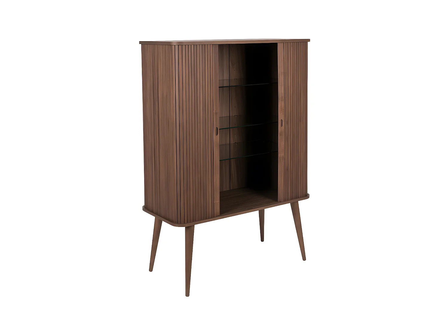 BARBIER - Holztruhe mit Walnuss-Finish