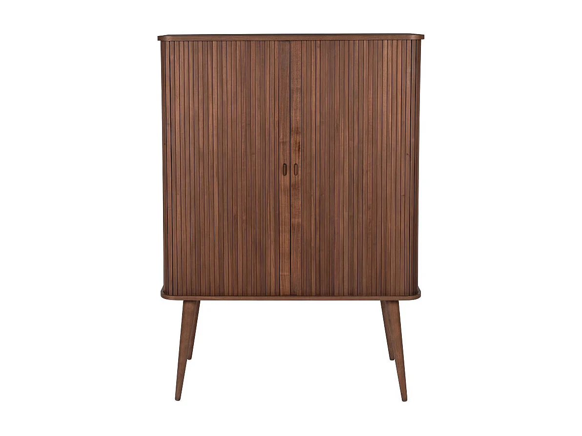 Barbier - Buffet haut en bois - Couleur - Bois foncé