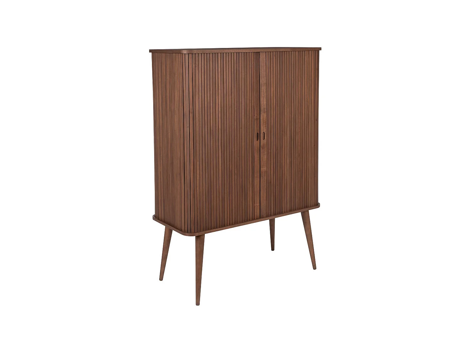 Barbier - Buffet haut en bois - Couleur - Bois foncé