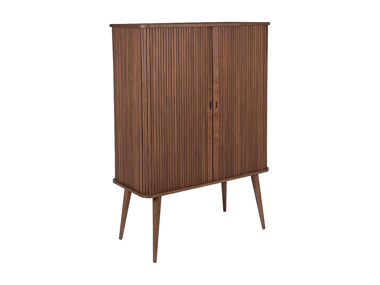 Barbier - Buffet haut en bois - Couleur - Bois foncé