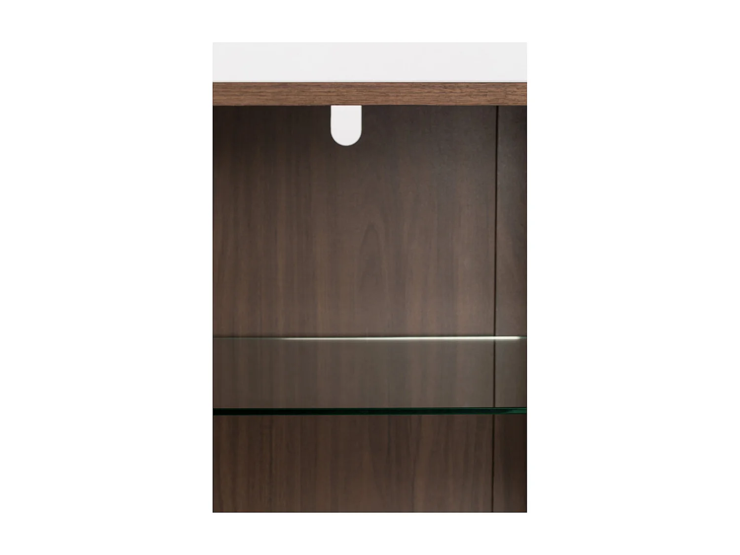 Barbier - Buffet haut en bois - Couleur - Bois foncé