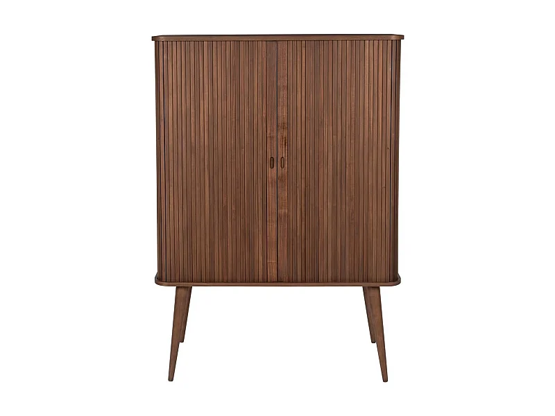 BARBIER - Buffet haut en bois finition noyer