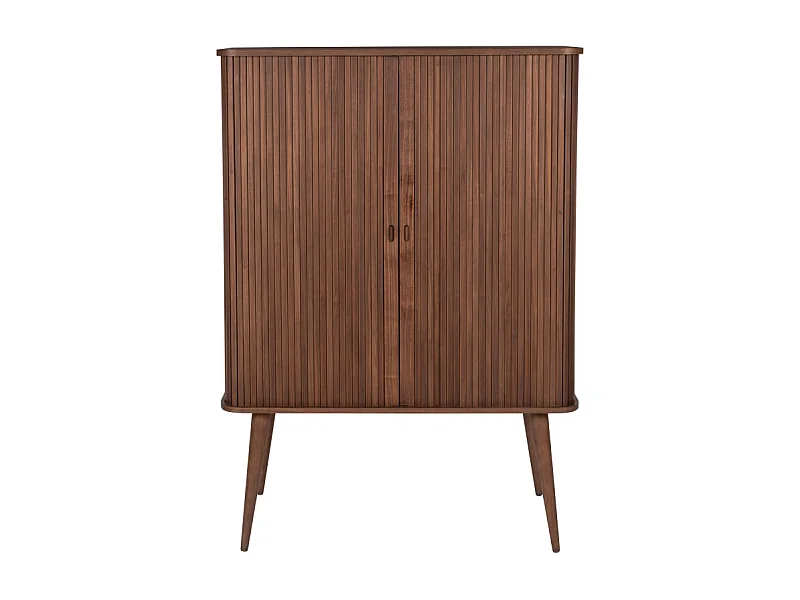 Barbier - Buffet haut en bois - Couleur - Bois foncé