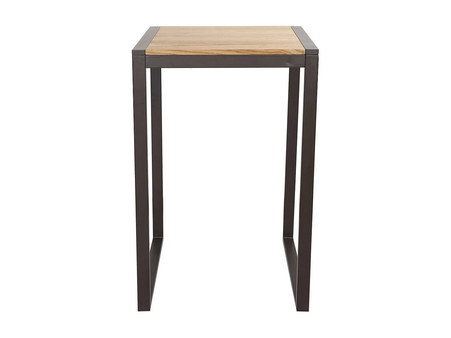 NEVADA - Mange debout carré en acier et bois massif naturel