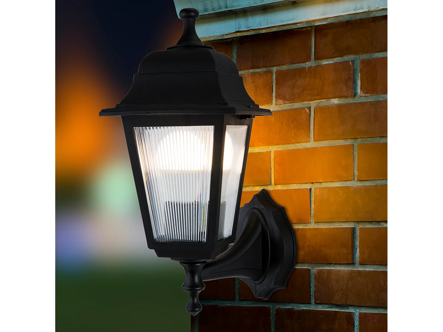 Luminaire extérieur Huddersfield mural 35 cm E27 noir [lux.pro]