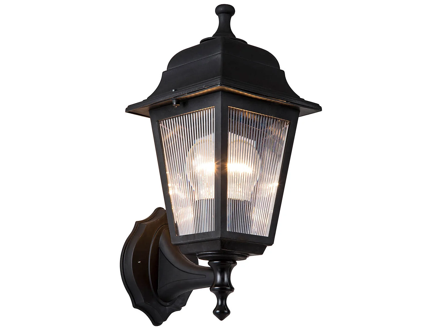 Luminaire extérieur Huddersfield mural 35 cm E27 noir [lux.pro]