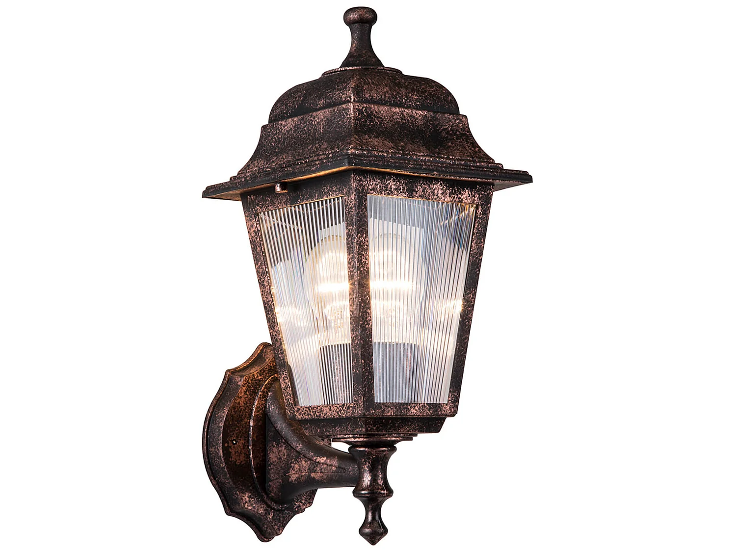 Luminaire extérieur Huddersfield mural 35 cm E27 cuivre brossé [lux.pro]