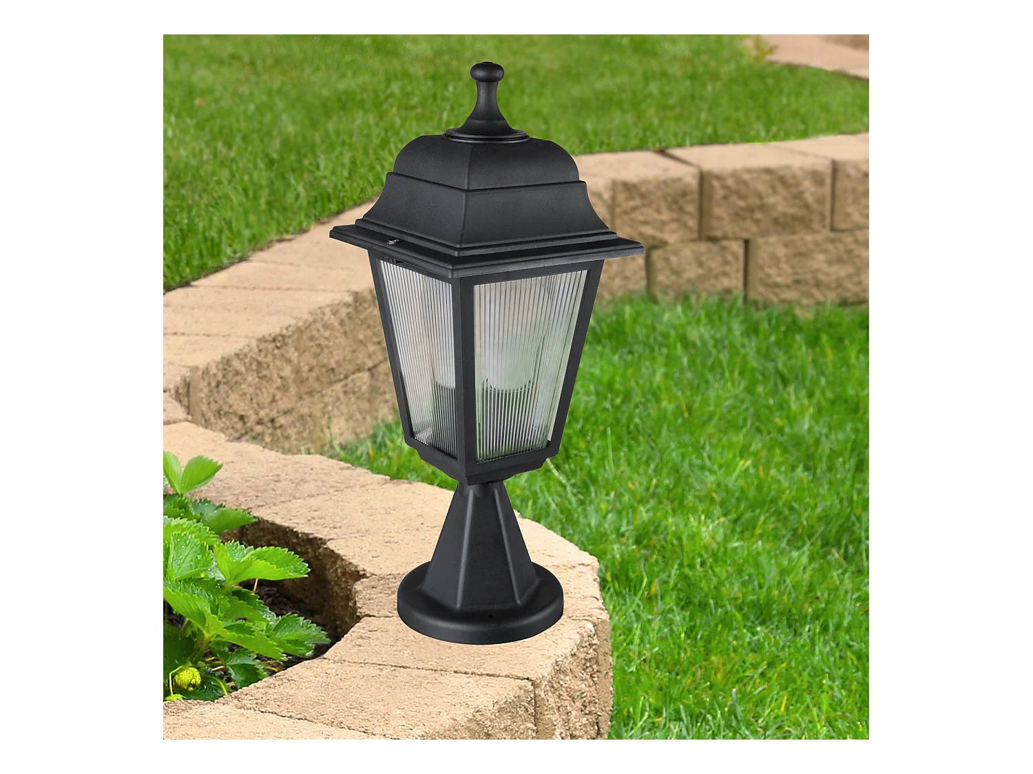 Luminaire extérieur Ipswich 38 cm E27 noir [lux.pro]