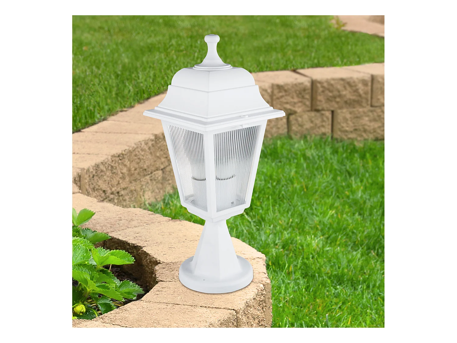 Luminaire extérieur Ipswich 38 cm E27 blanc [lux.pro]