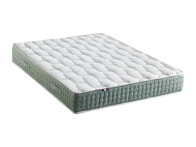 Matelas ressorts ensachés 7 zones HYGGE - soutien ferme et réversible Dimensions - 180 x 200 cm