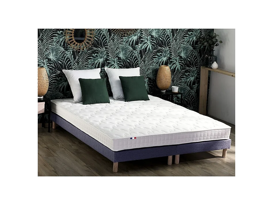 Matelas AZUR bi-confort mousse et mémoire de forme toutes saisons Dimensions - 160 x 200 cm