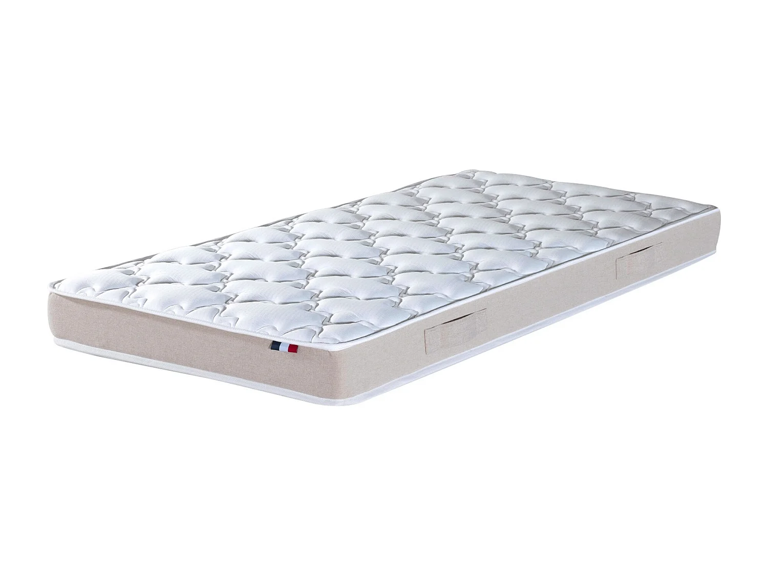 Matelas en polylatex 80 kg/m³, H 21 cm - Fabrication Française Dimensions - 90 x 200 cm