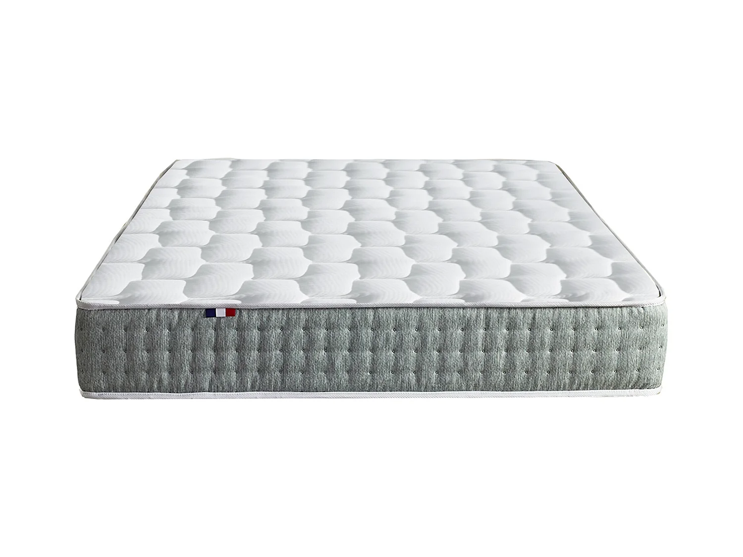 Matelas ressorts ensachés 7 zones HYGGE - soutien ferme et réversible Dimensions - 160 x 200 cm