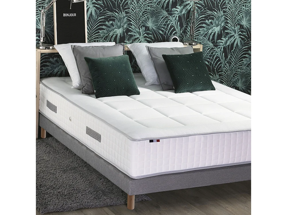 Matelas ressorts ensachés PALACIO - soutien ferme et confort équilibré Dimensions - 140 x 190 cm