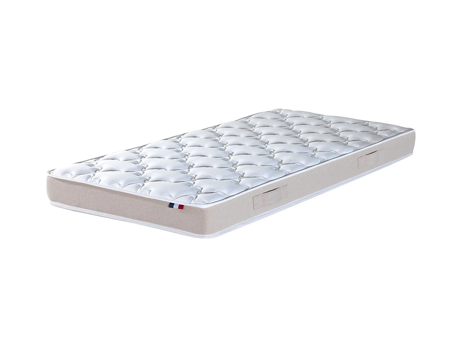 Matelas en polylatex 80 kg/m³, H 21 cm - Fabrication Française Dimensions - 90 x 190 cm