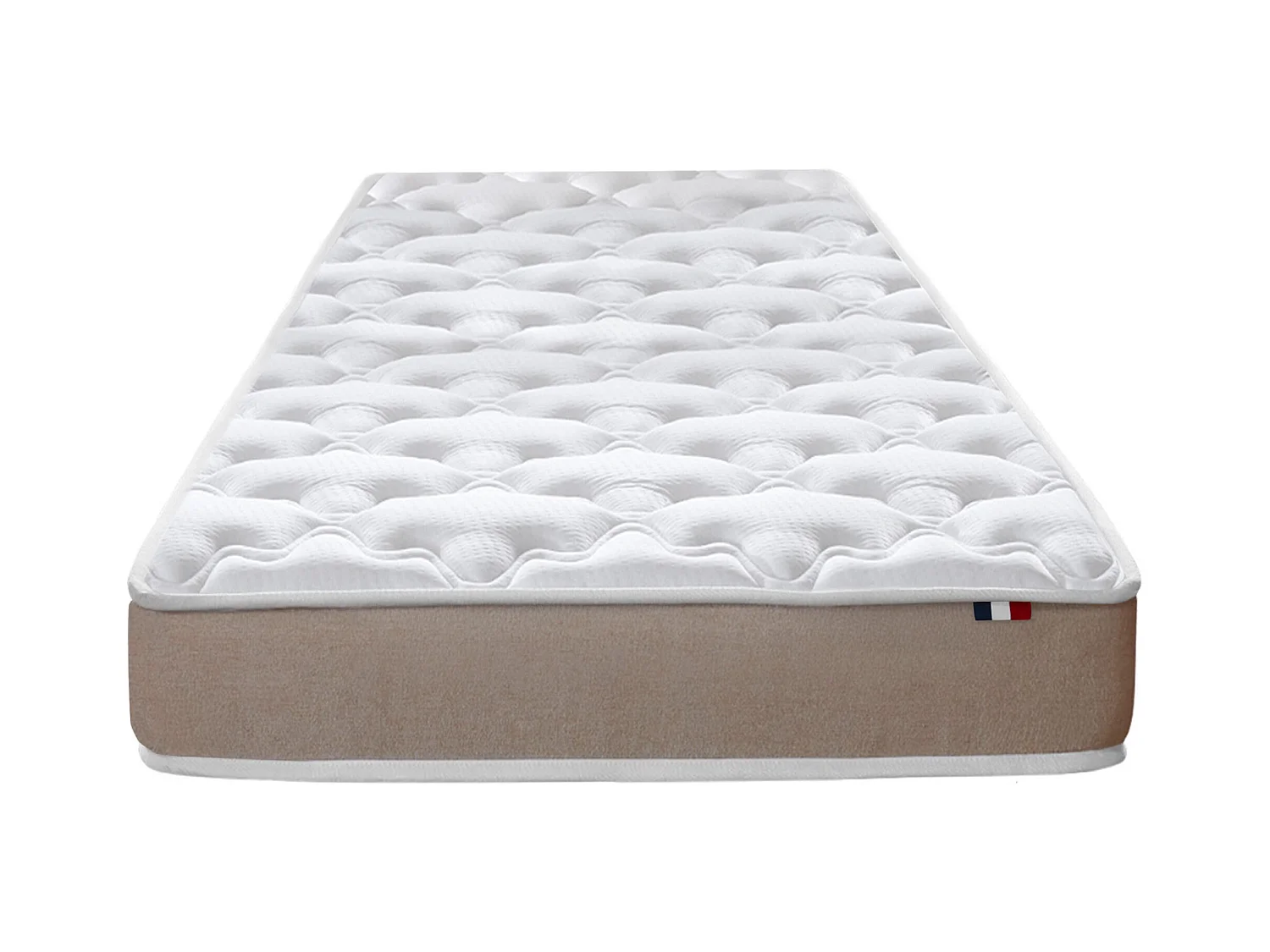 Matelas en polylatex 80 kg/m , H 21 cm - Fabrication Française Dimensions - 90 x 190 cm