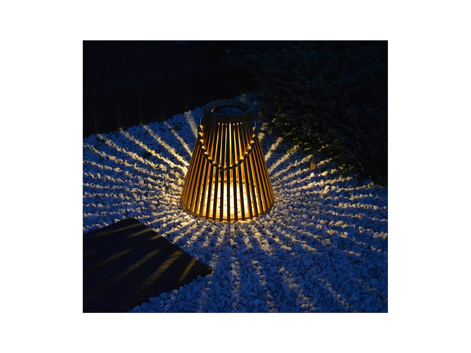 Lanterne solaire bambou Elona - Orium