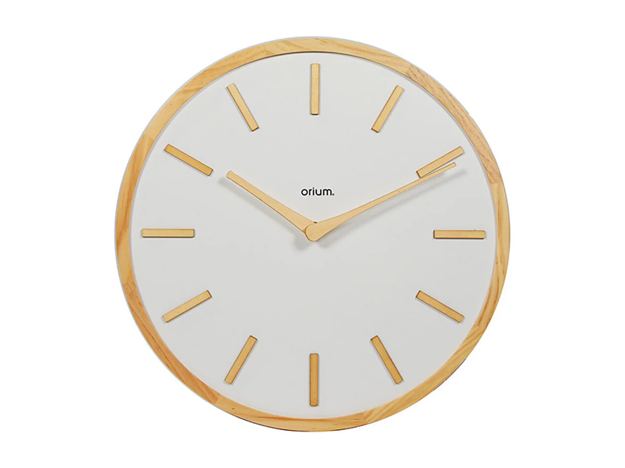 Horloge analogique Elegance Ø30cm - bois - Orium