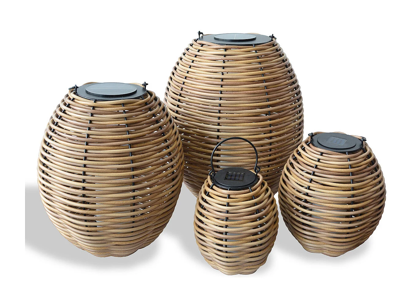 Lanterne solaire tressée Alicia h56cm - Orium