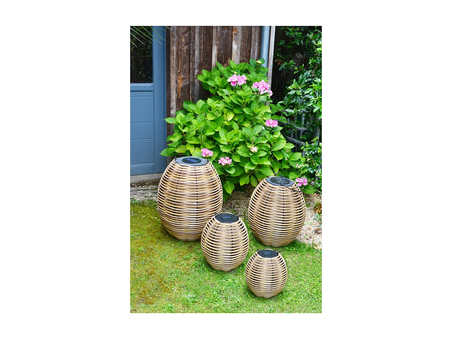 Lanterne solaire tressée Alicia h56cm - Orium