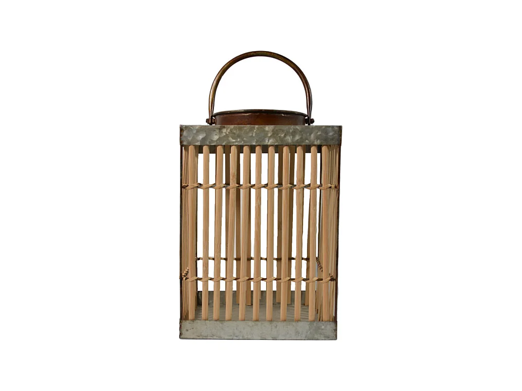 Lanterne solaire bambou Carrée - Orium