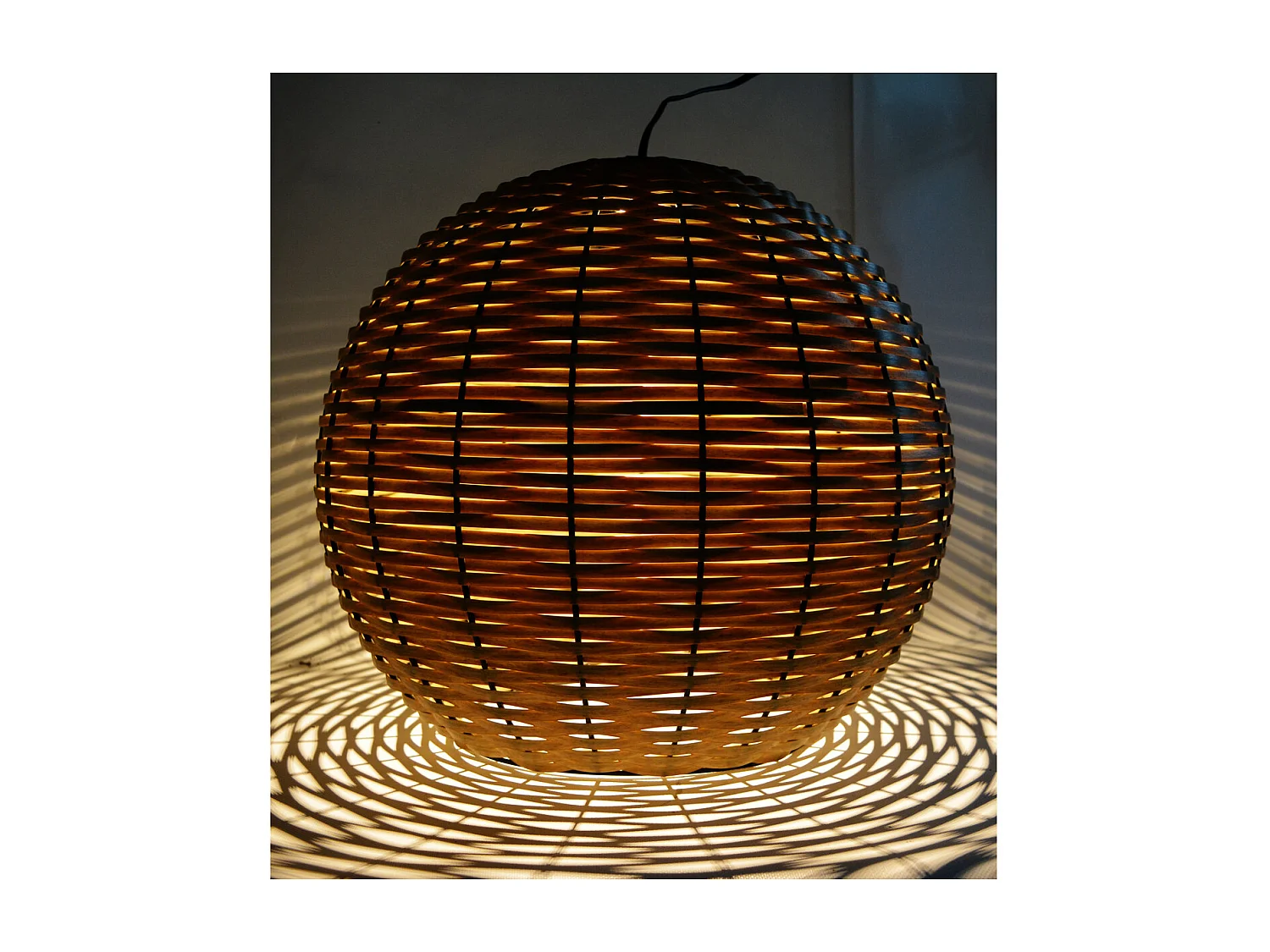 Suspension solaire tressée Alicia Ø42cm - Orium