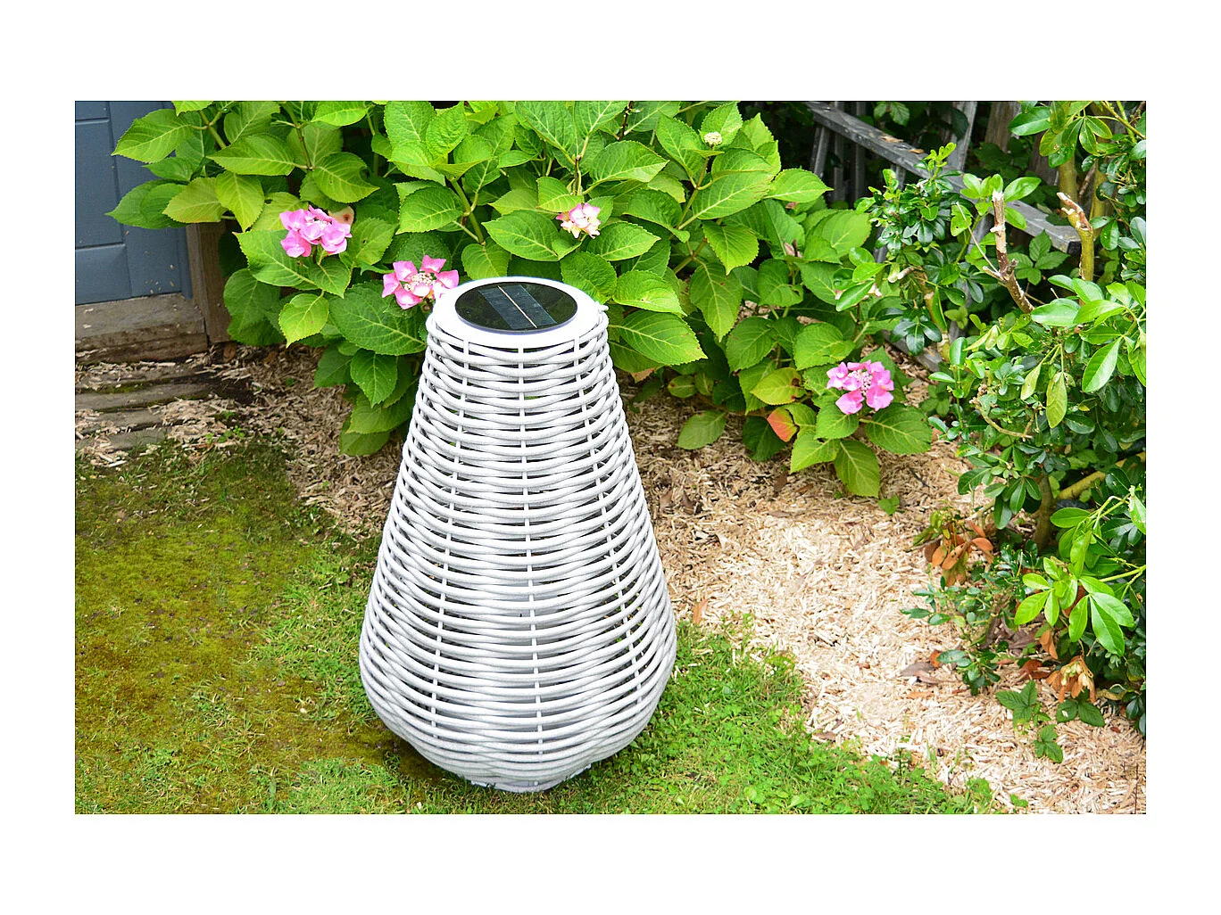 Lanterne solaire tressée Aretha h65cm - Orium