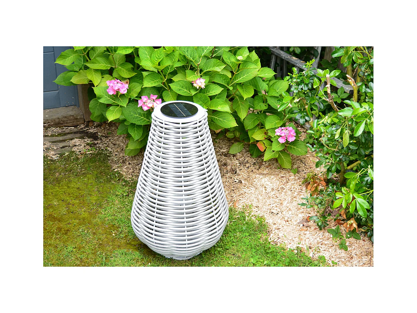 Lanterne solaire tressée Aretha h65cm - Orium