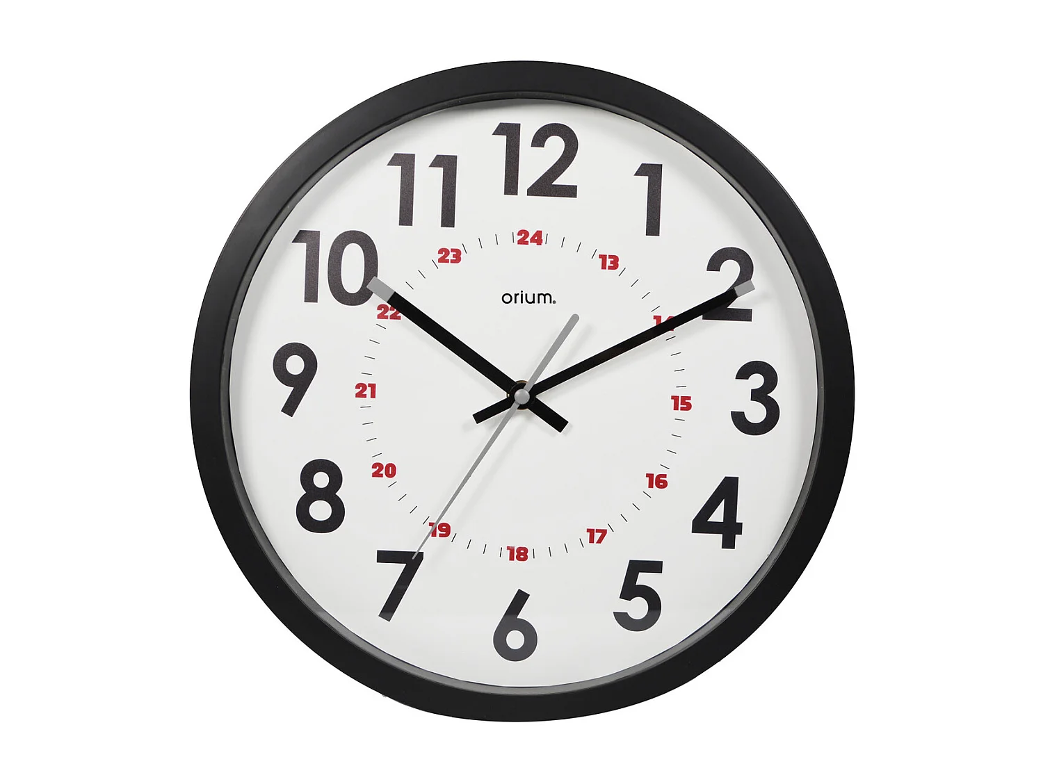 Horloge double affichage Ø30cm - Orium