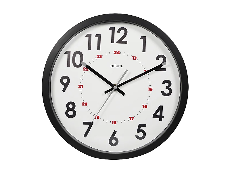 Horloge double affichage Ø30cm - Orium