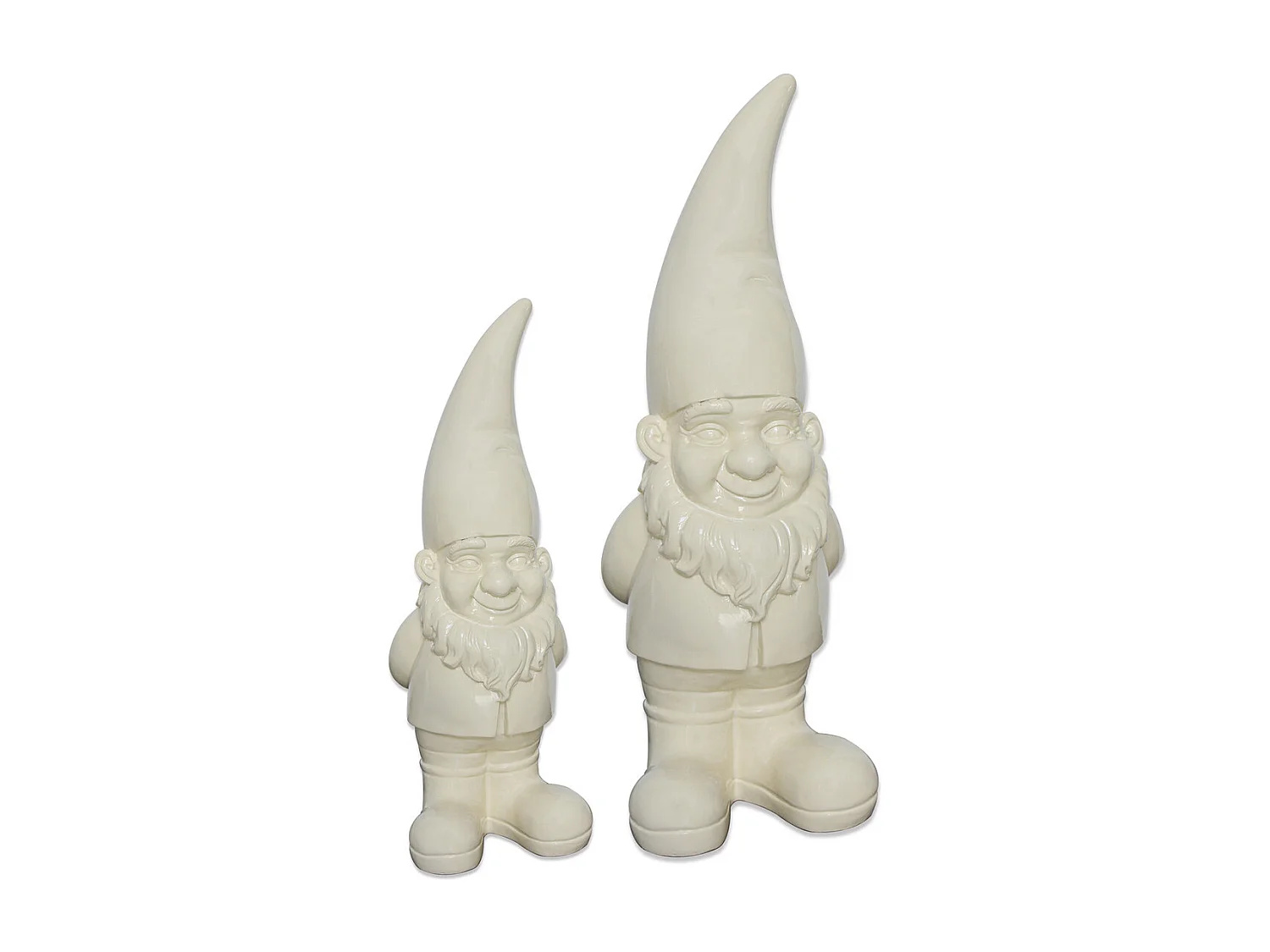 Nain de jardin résine 60cm - écru - Orium