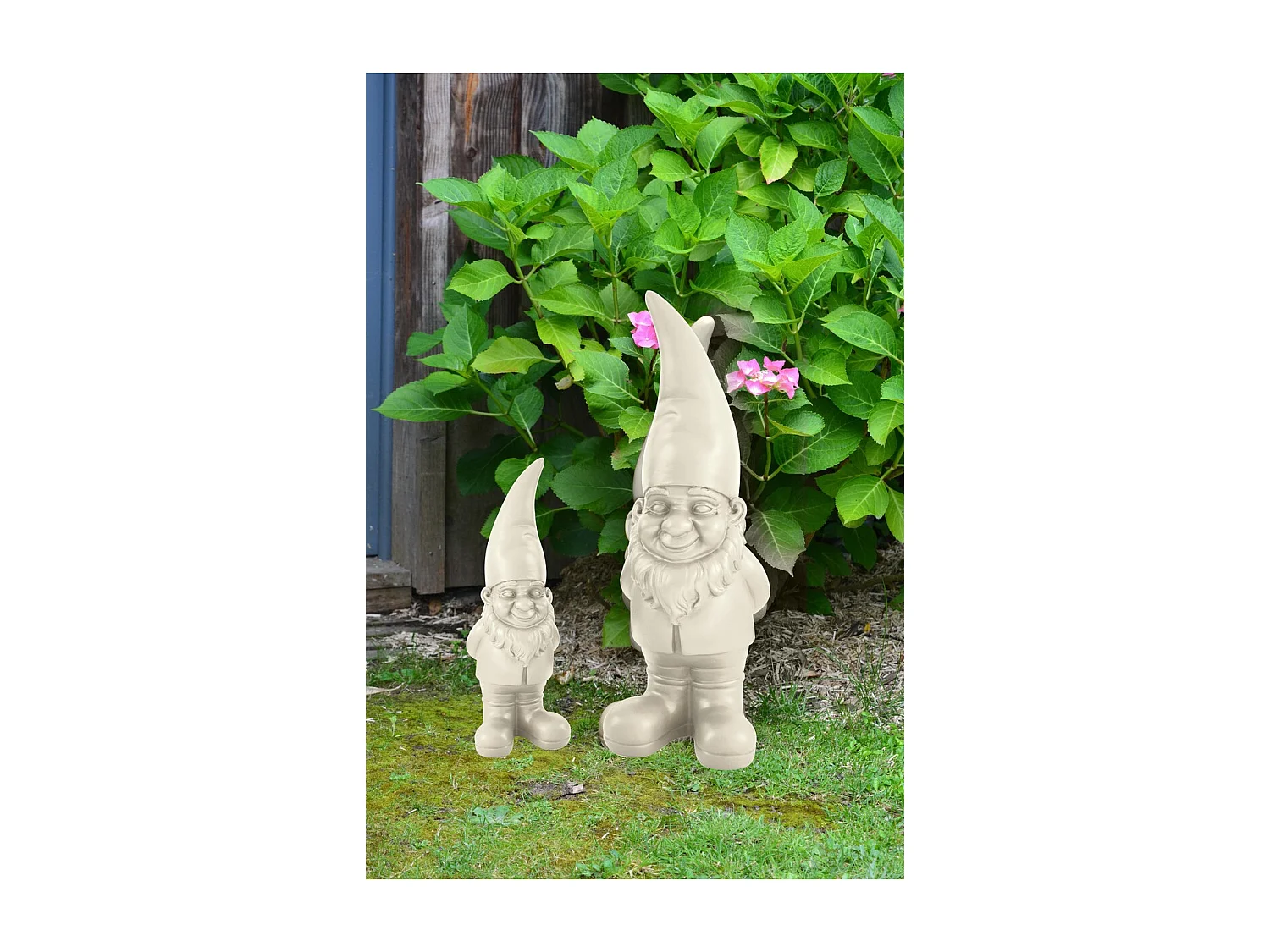 Nain de jardin résine 60cm - écru - Orium