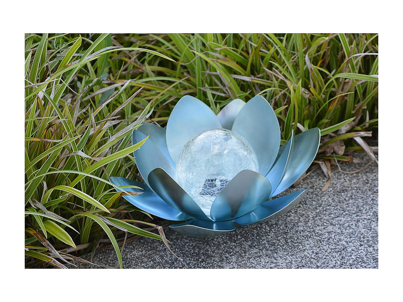 Décoration solaire lotus Ø10cm - Orium