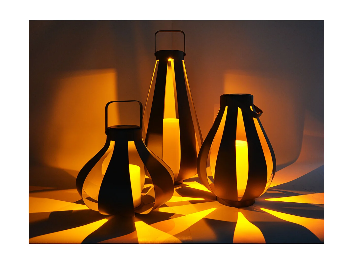 Lanterne solaire Palme h45cm - Orium