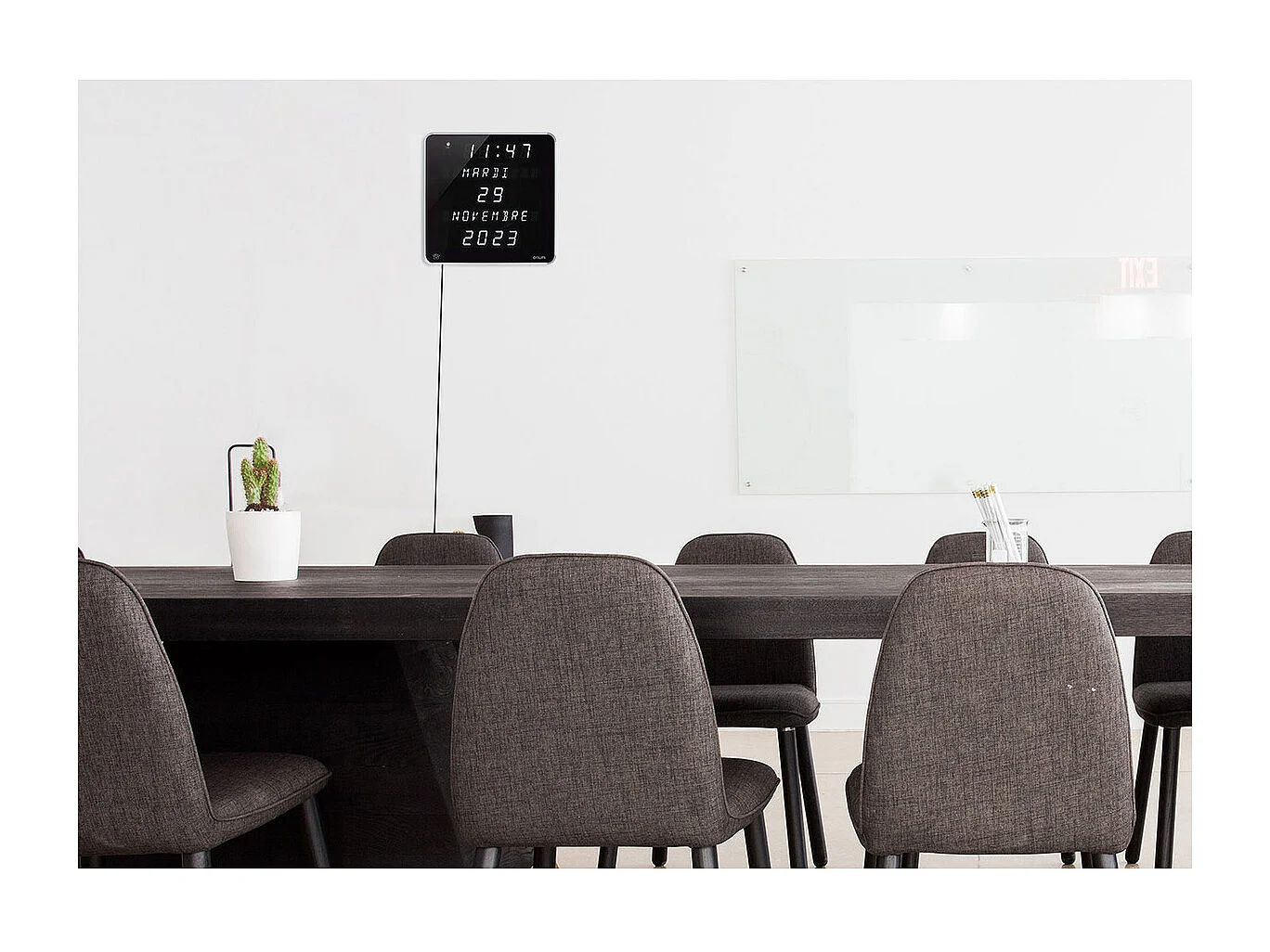 Horloge LED Ephemeris 28x28cm - Orium