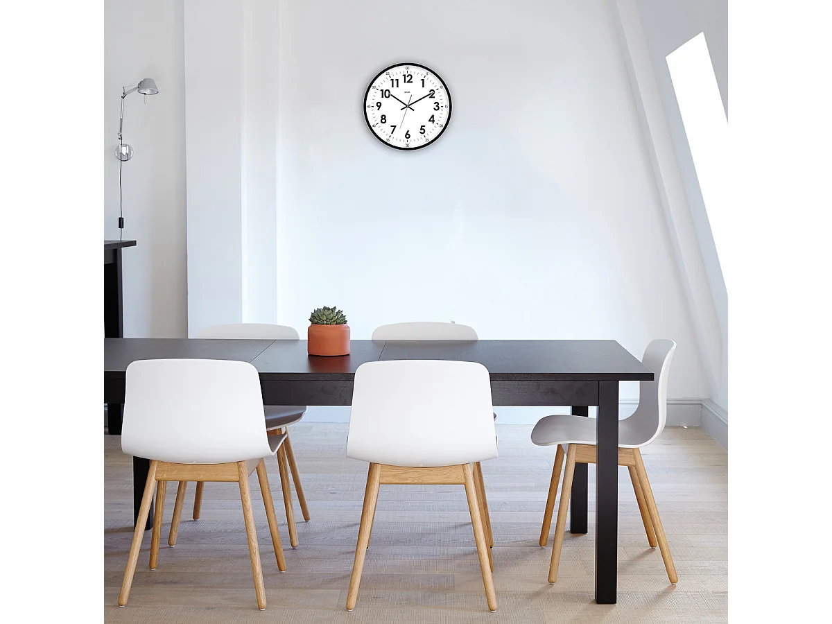 Horloge quartz silencieuse Oris Ø40cm - Noir - Orium