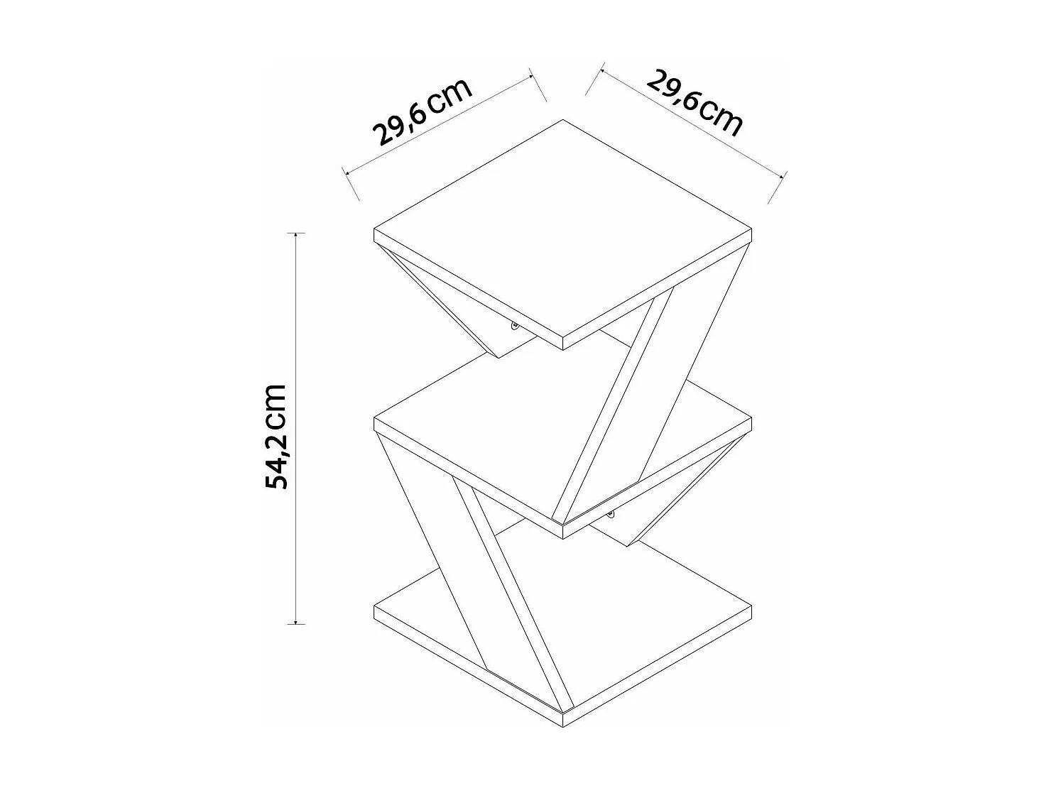 Bout de canapé en aggloméré Albeni