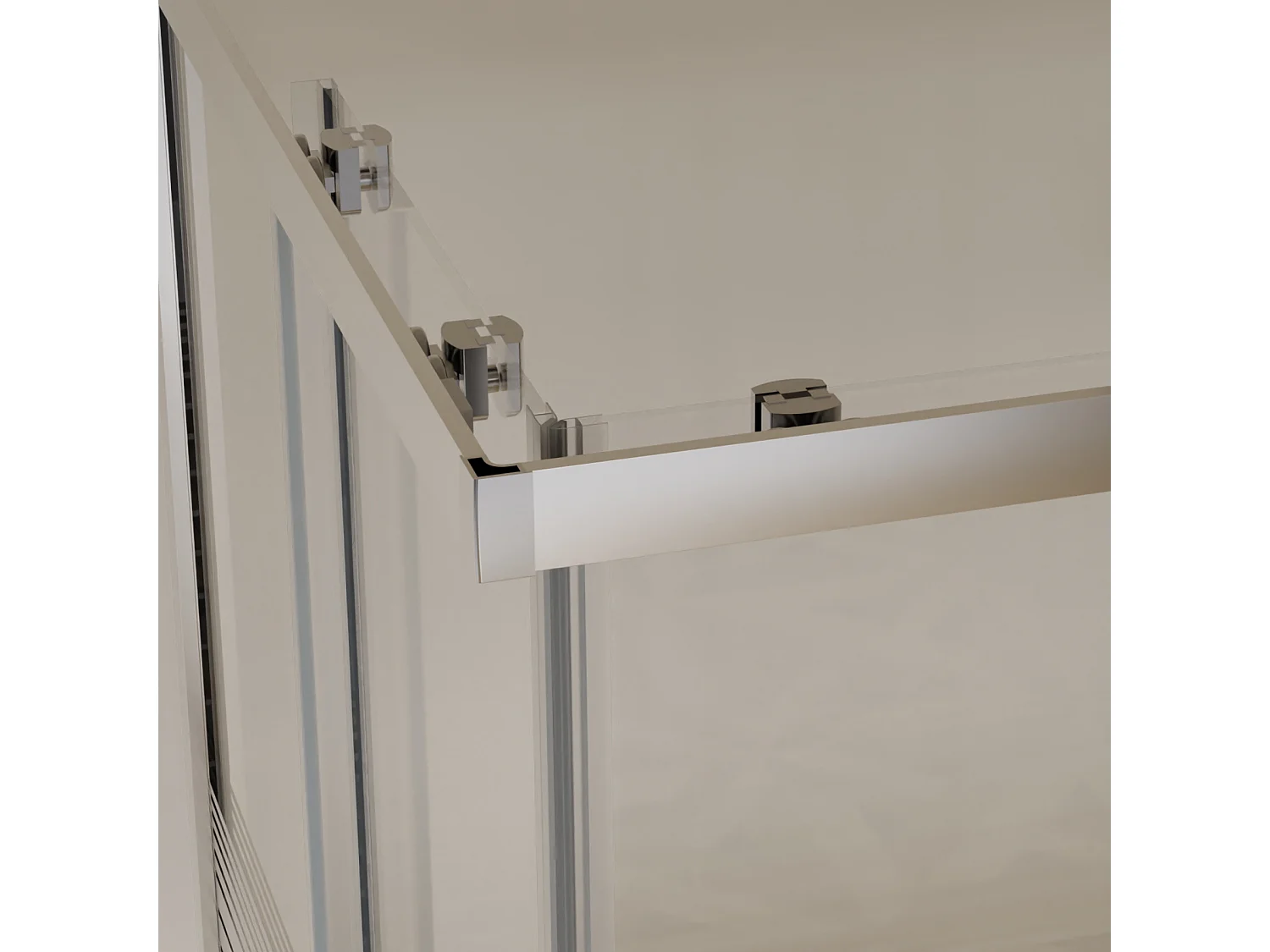 Box Doccia 80x80 Angolare Vetro 6mm Cristallo Temperato, Reversibile, Cabina Doccia Scorrevole 2 Lati