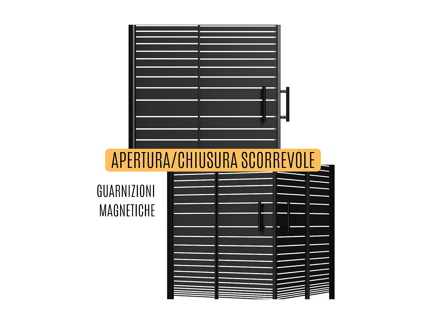 Box Doccia 80x80x80 Angolare Vetro Cristallo 6mm Temperato, Reversibile, Cabina Doccia Scorrevole 3 Lati